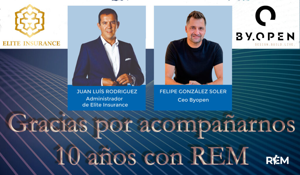 cartela 10 años con REM